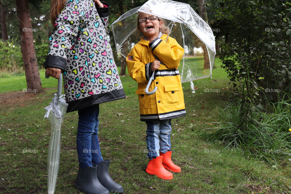 two girls out for a walk