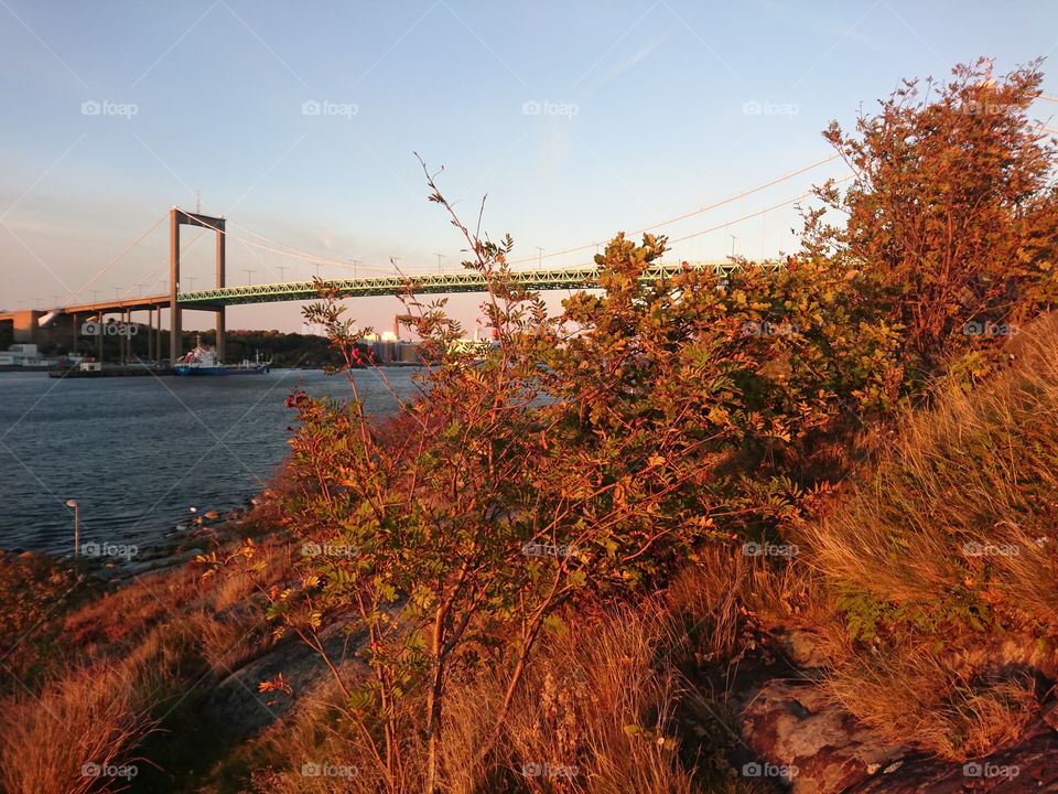 Älvsborgs Bridge in Autumn