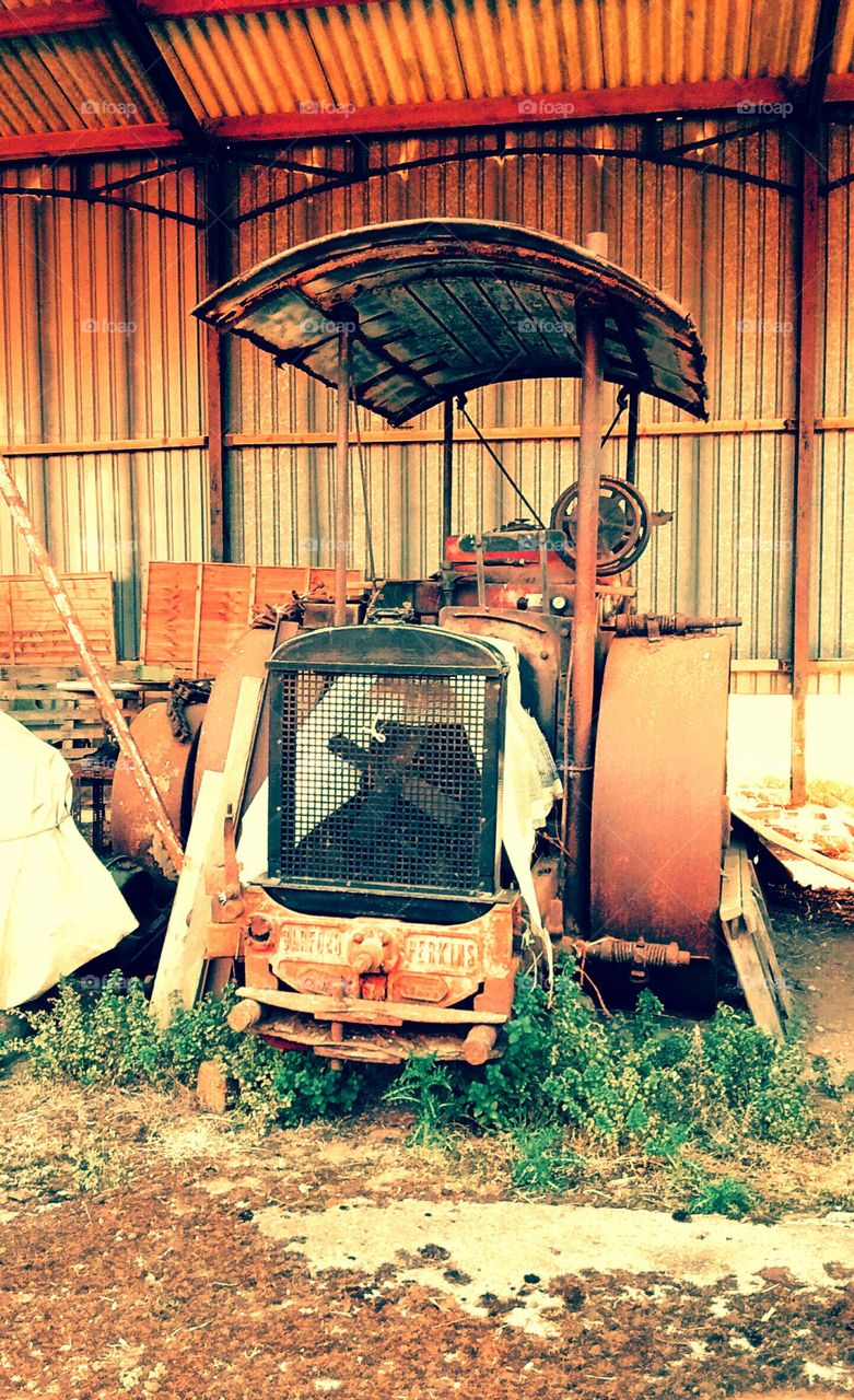 Old farm equipment