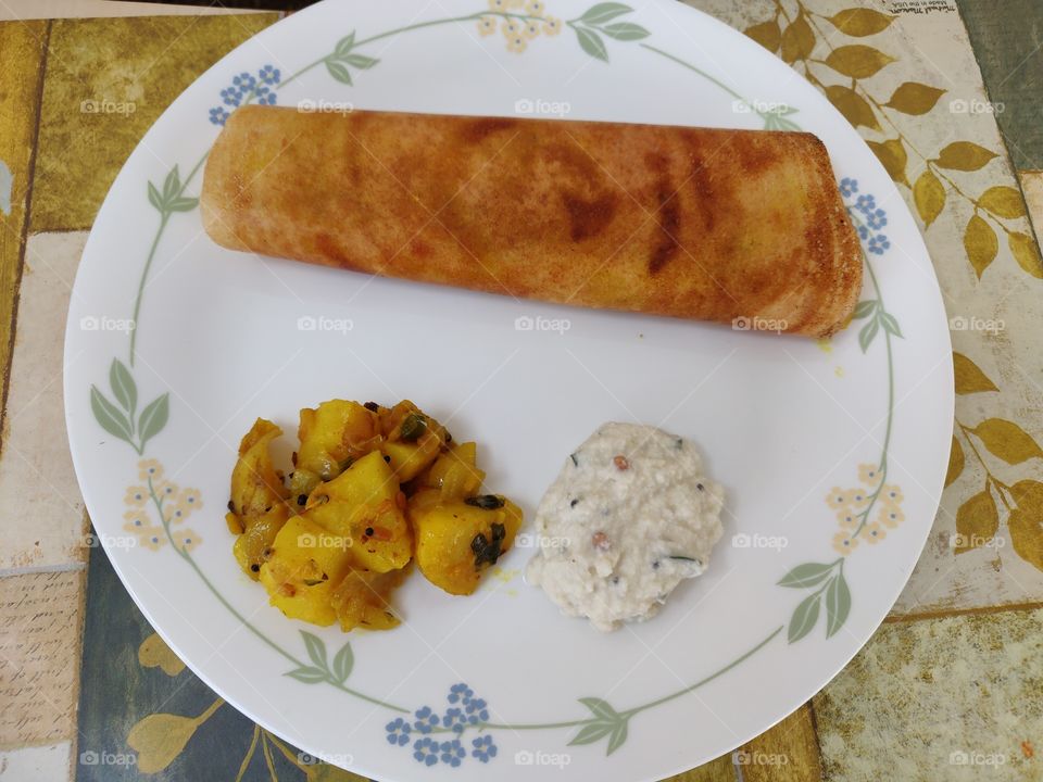 South Indian breakfast dosa