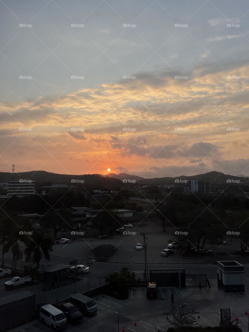 Sunset from the office 