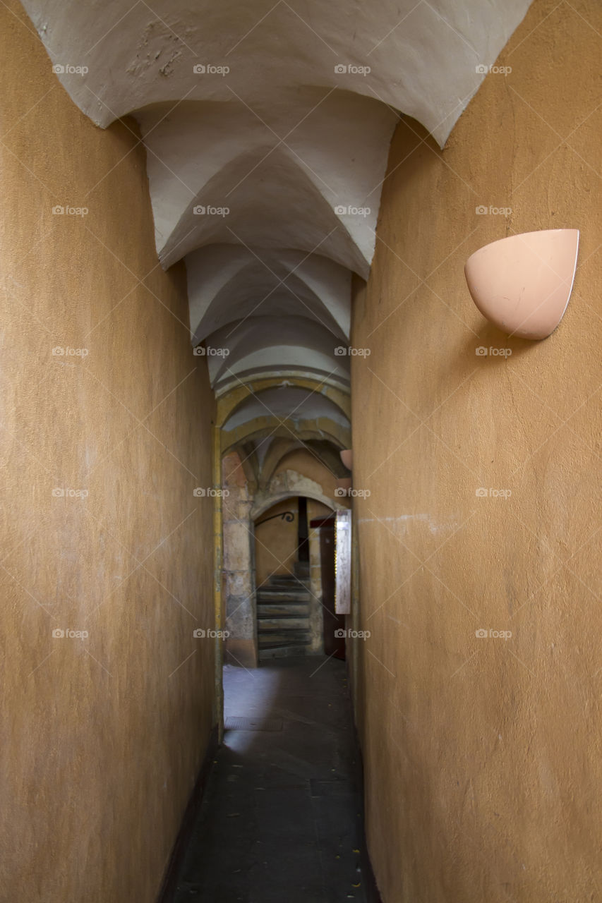 Traboules in Lyon, passageway that connects one street with another. 