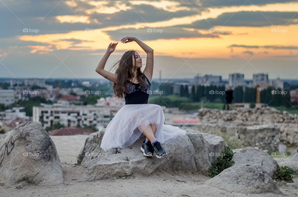 Beautiful Summer Evening, City Plovdiv, Bulgaria