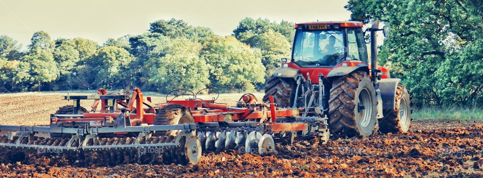 Tractor . Farming