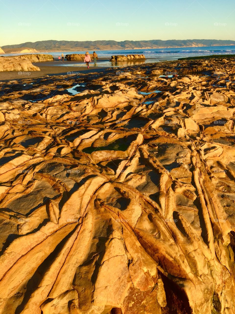 People walking at beach