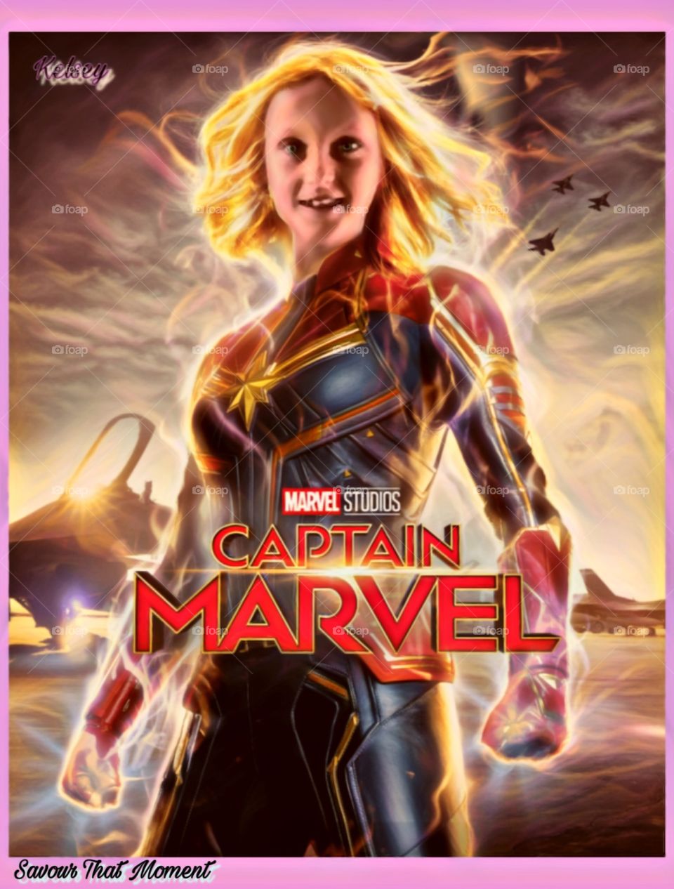My daughter as captain marvel 