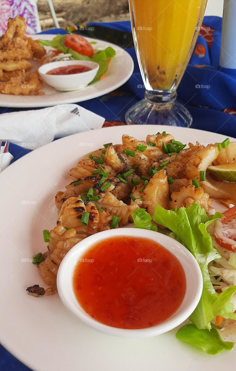 Grilled Calamari