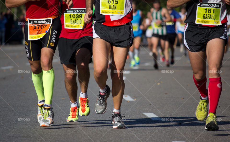 sport marathon runners running by ventanamedia