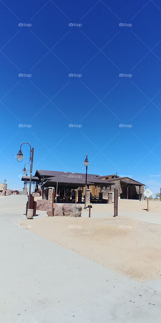 rest area on the desert