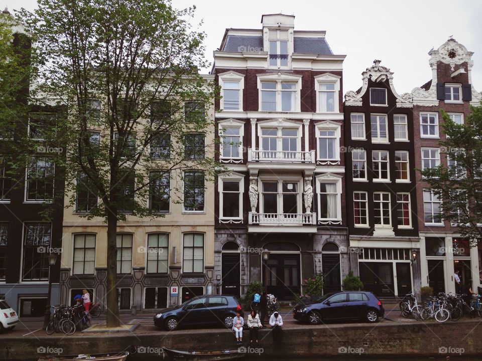 Houses along the canal