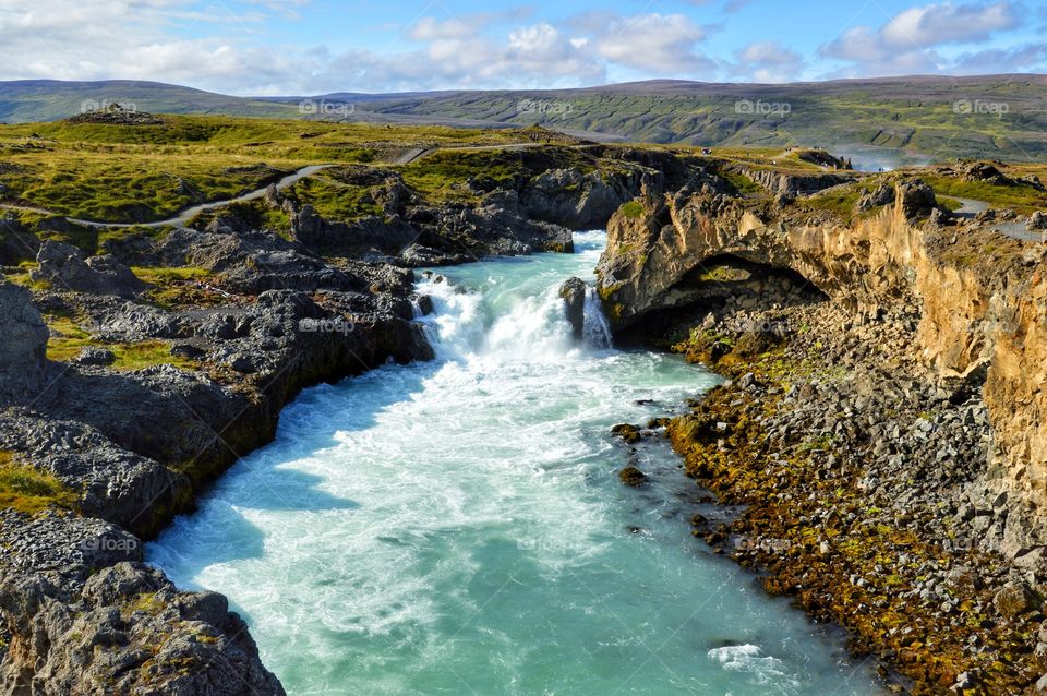Incredible river Skjálfandafljót, Iceland