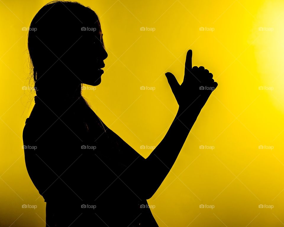 A yellow silhouette 