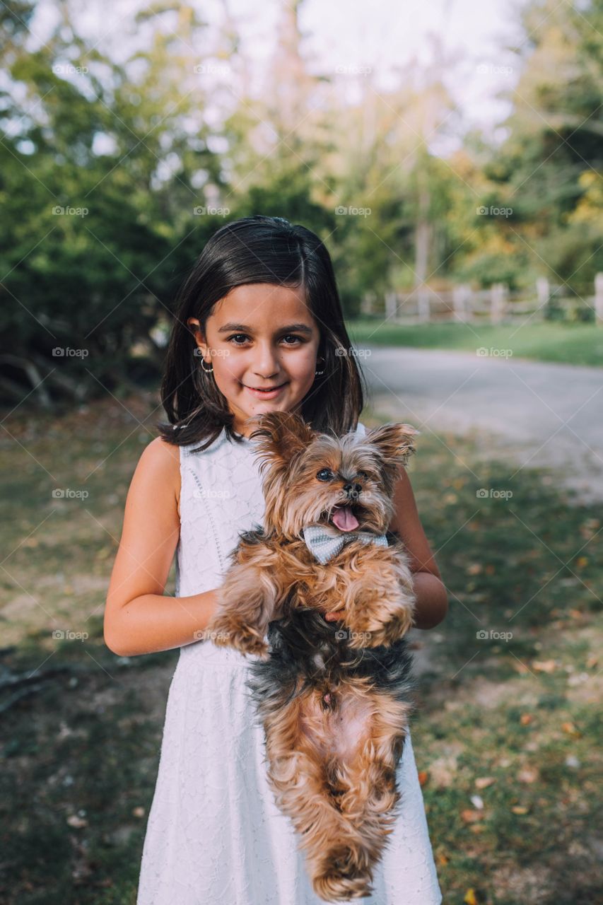 Girl and her dog