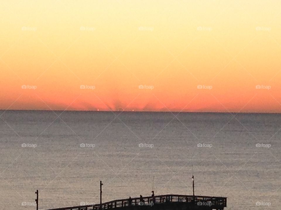 Orange pleasure . Sunrise in Myrtle beach South Carolina in the month of October.  Display of great color and awesome view