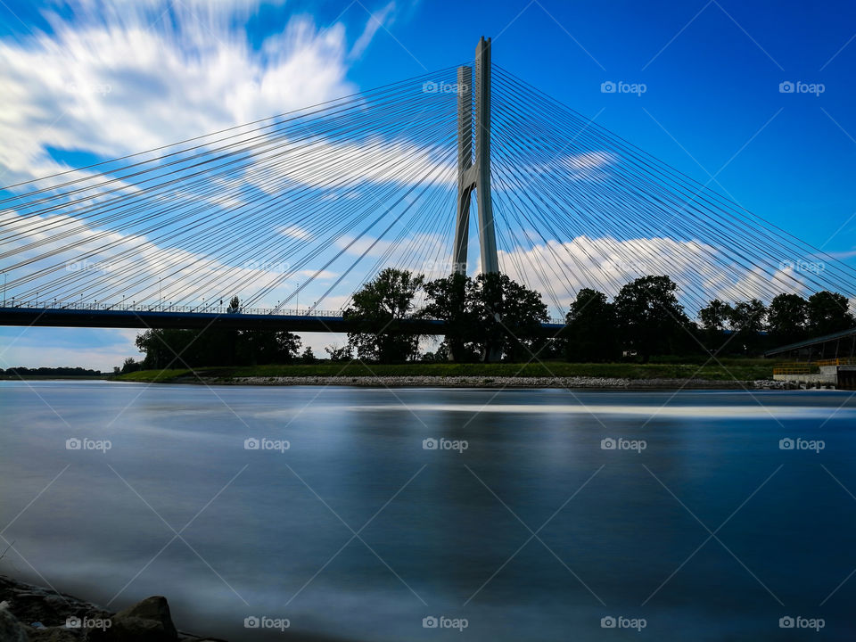 Bridge, Water, Sky, Architecture, River