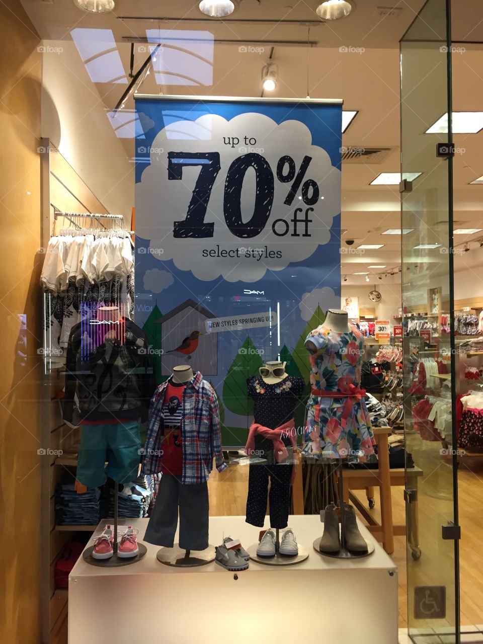 Clothing store display