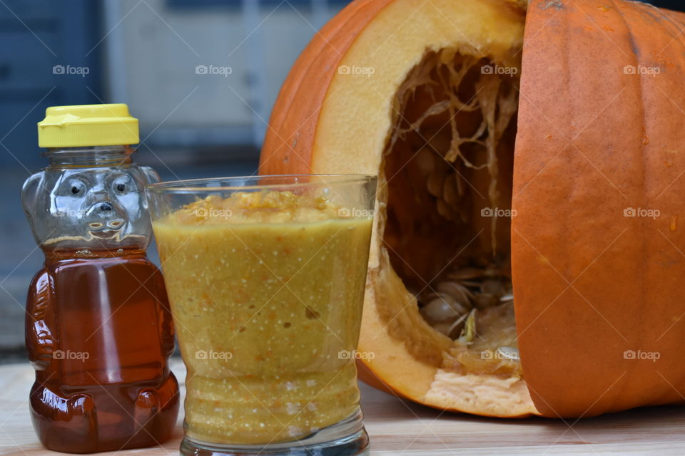 pumpkin and honey drink