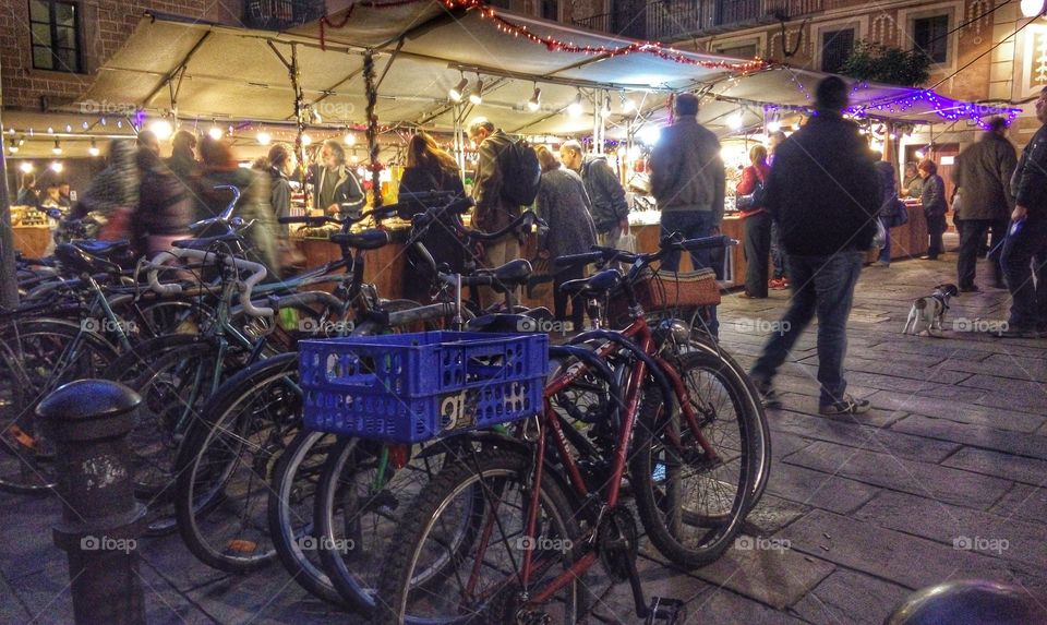 Jumble sale in Barcelona