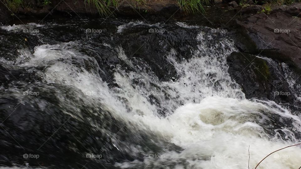 Rushing  Waters. waterfall in Wisconsin