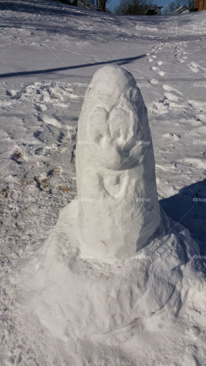 Weird snowman