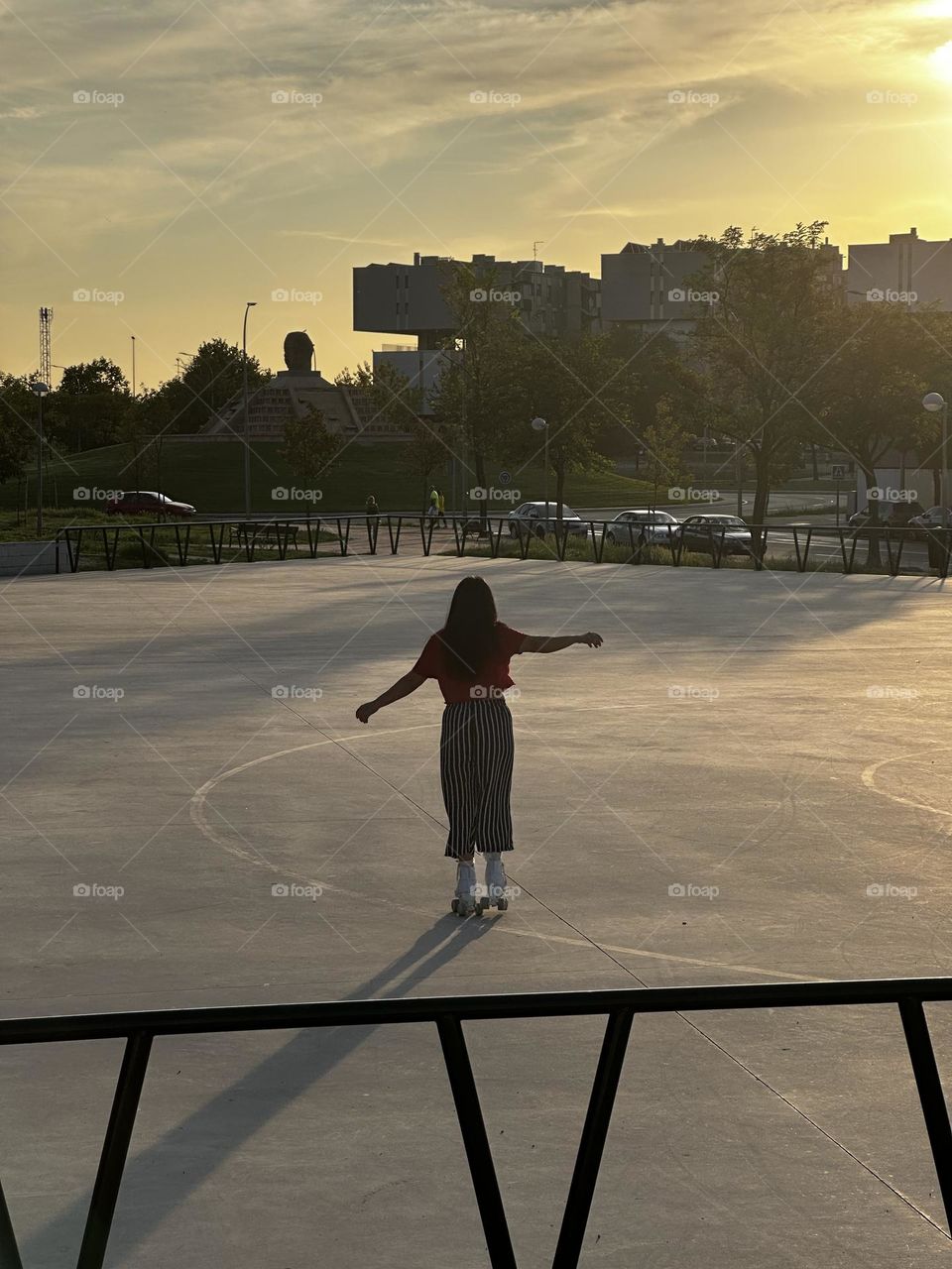 Patines al atardecer