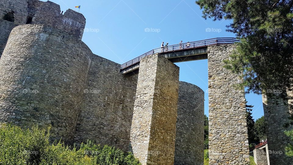 medieval wooden bridge