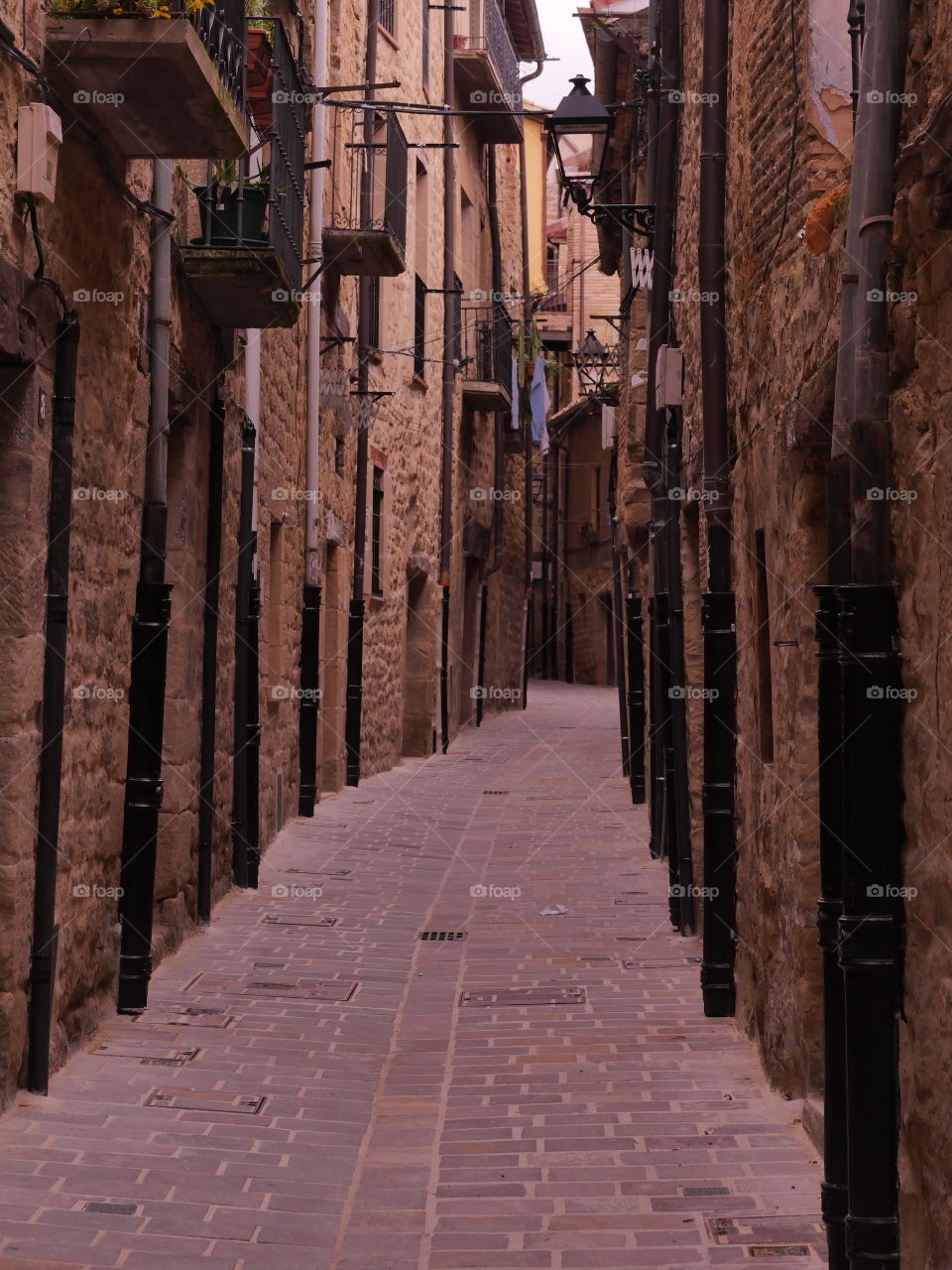 rustic street pavement