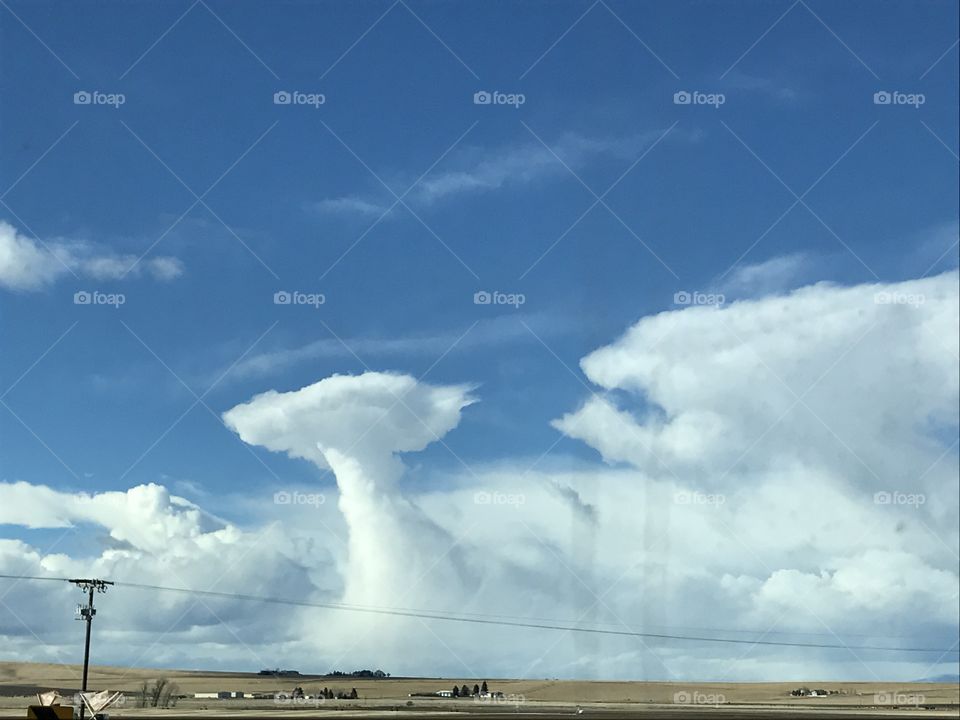 Unique cloud formations over Nebraska.