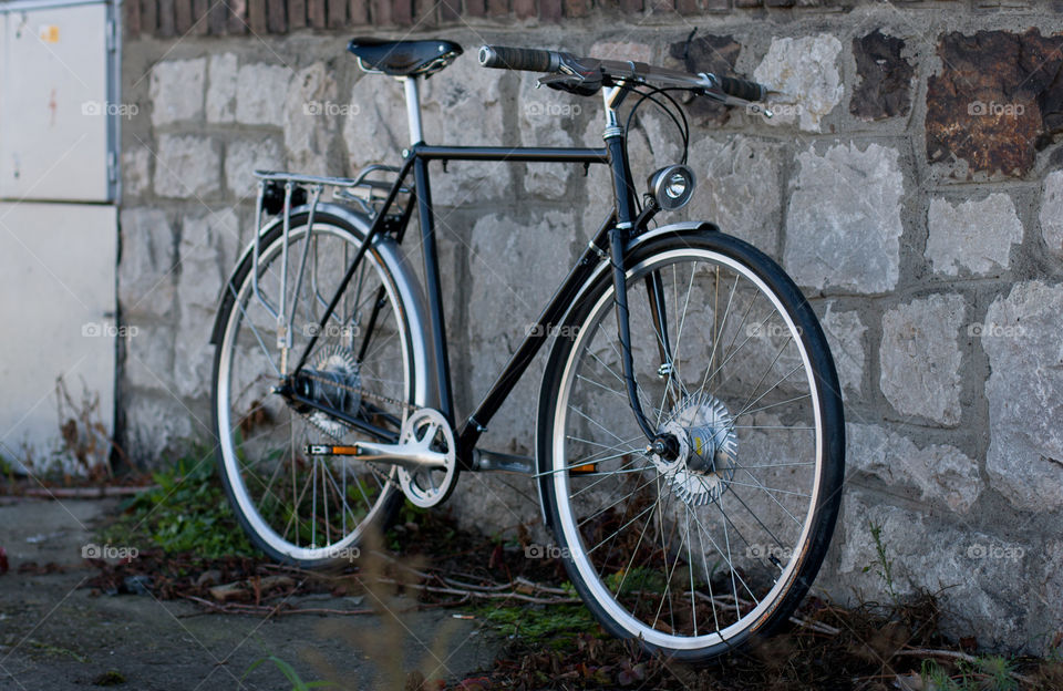 citybike near the wall