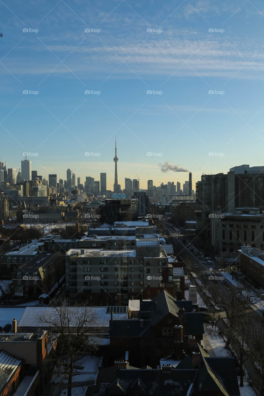 Toronto, Ontario streets from above