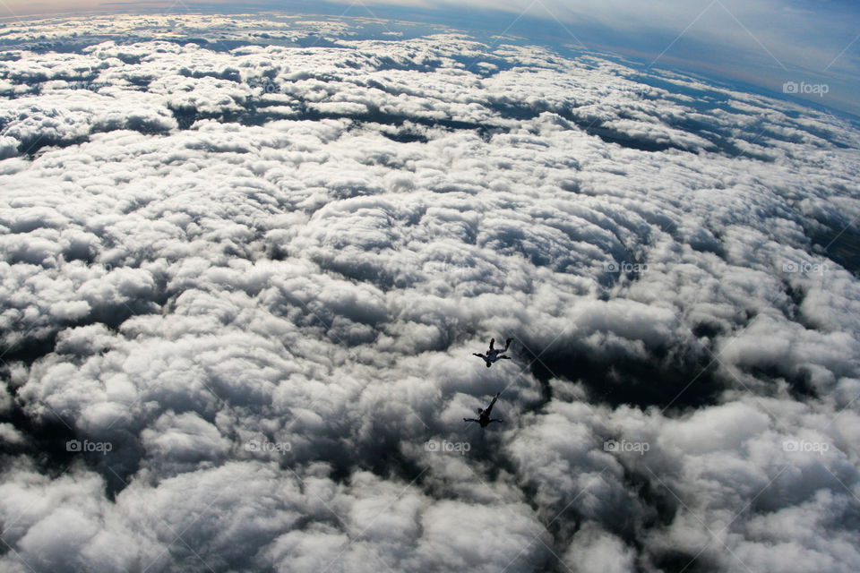 falling through the clouds