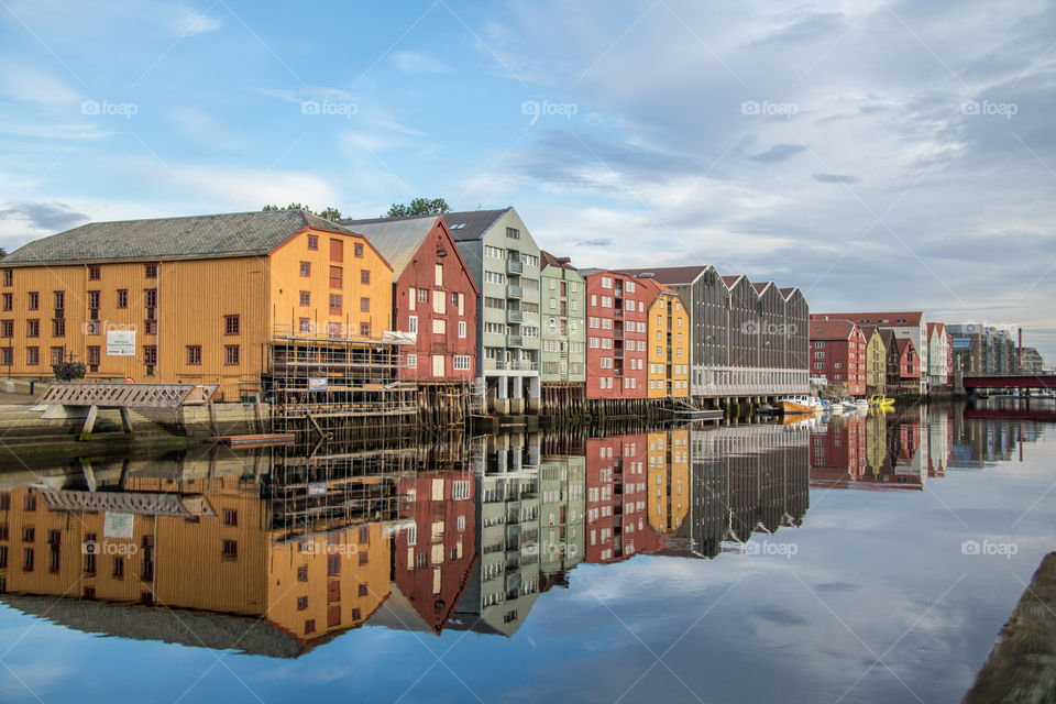 The old warehouses in Trondheim 