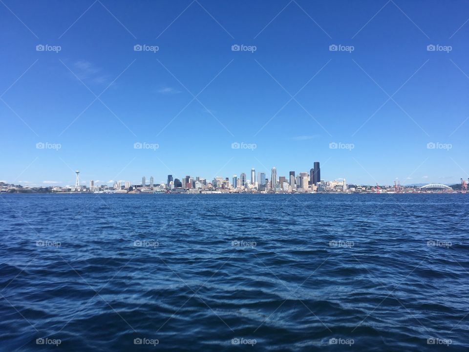 Seattle skyline from water