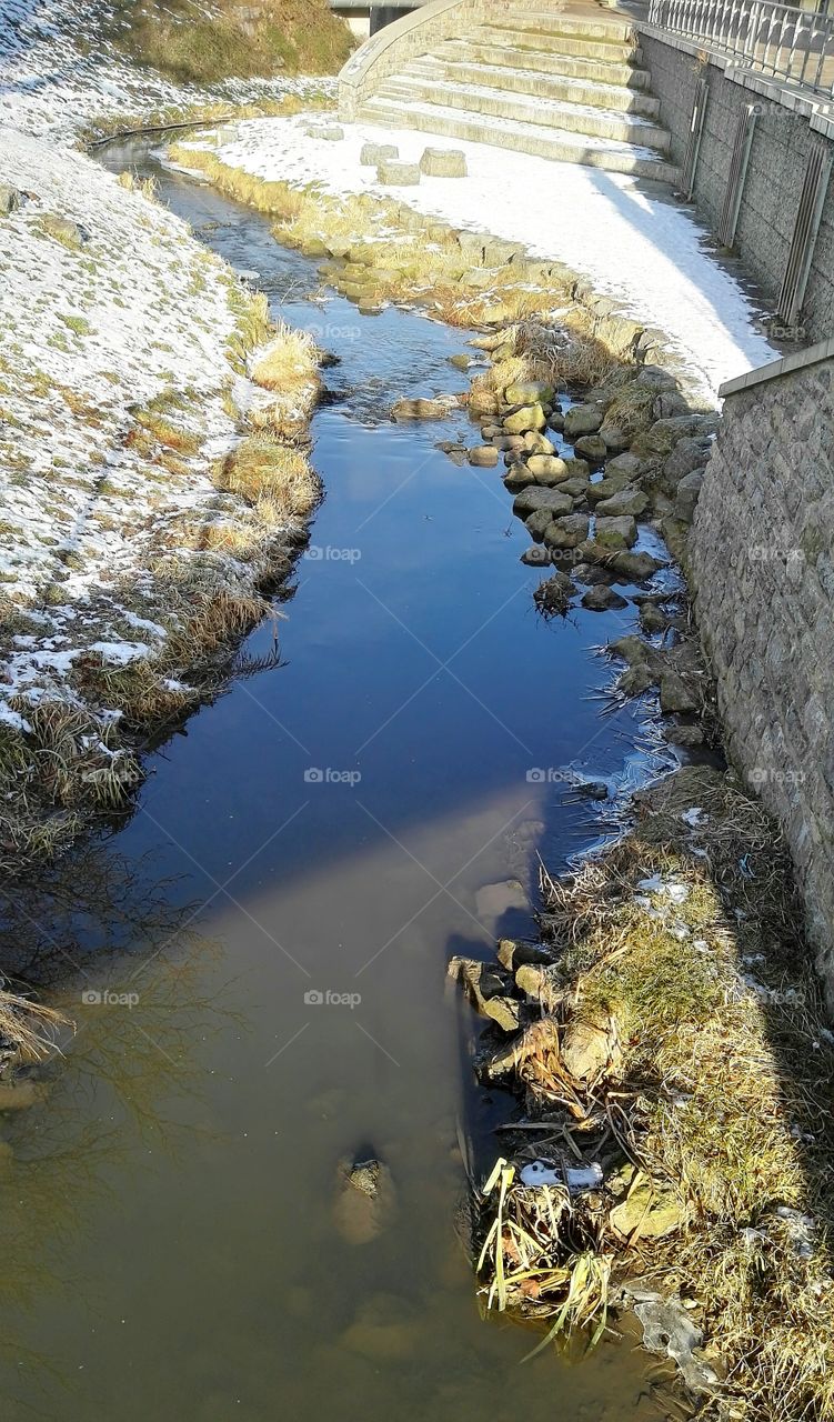 river in winter