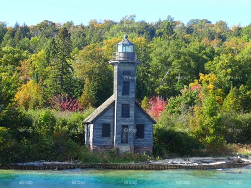 Pictured Rocks. Lighthouse.