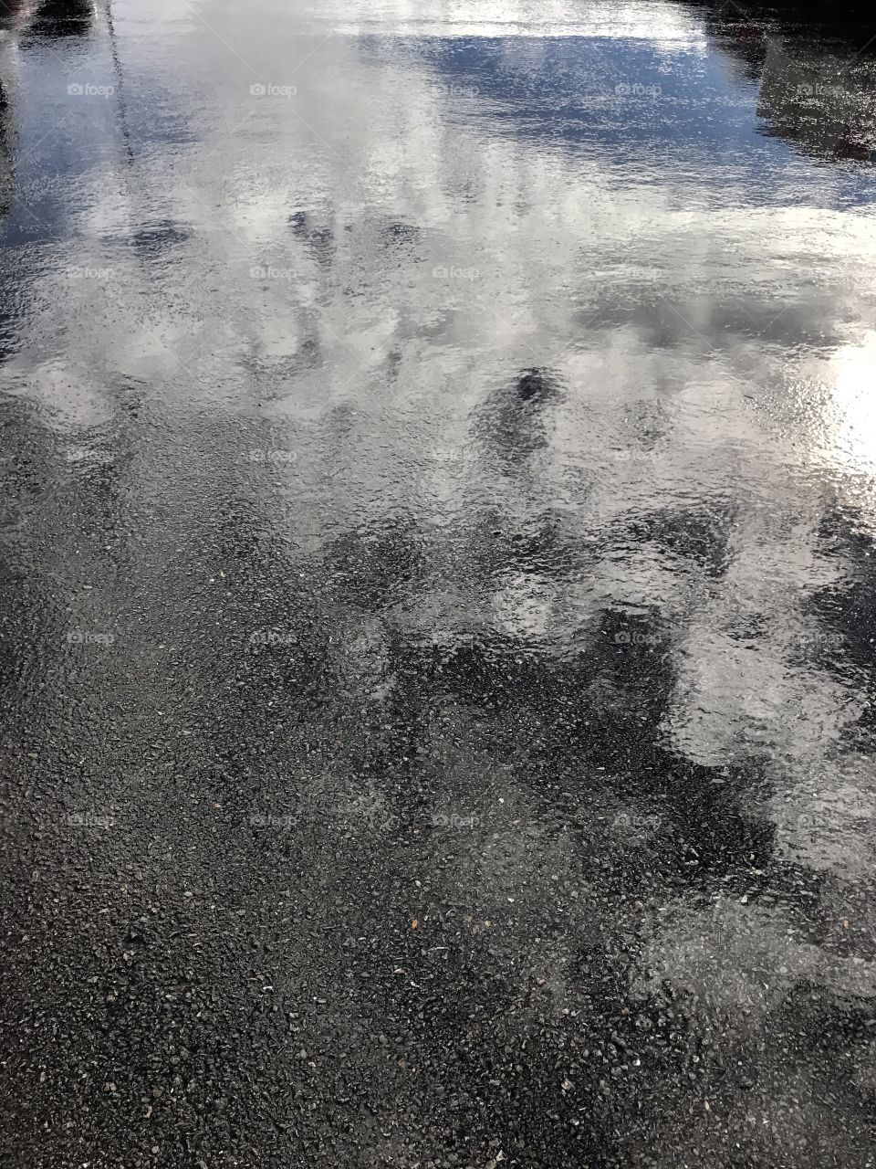 Reflection of clouds 