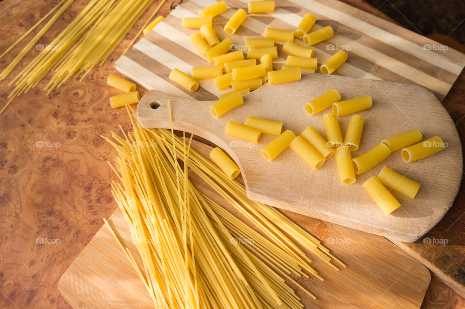 Different types of pasta