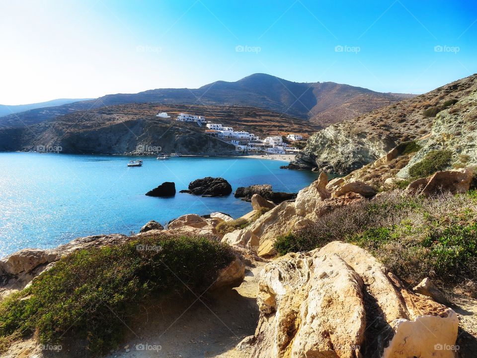 Hiking in Folegandros Greece 