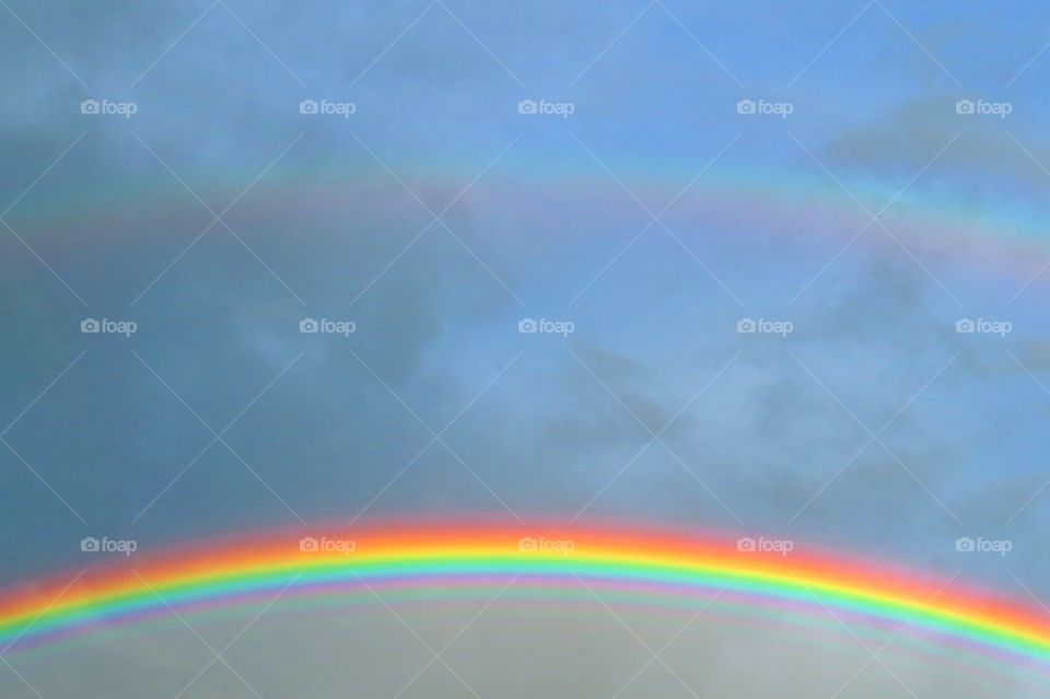 Rainbow. Brilliant rainbow 