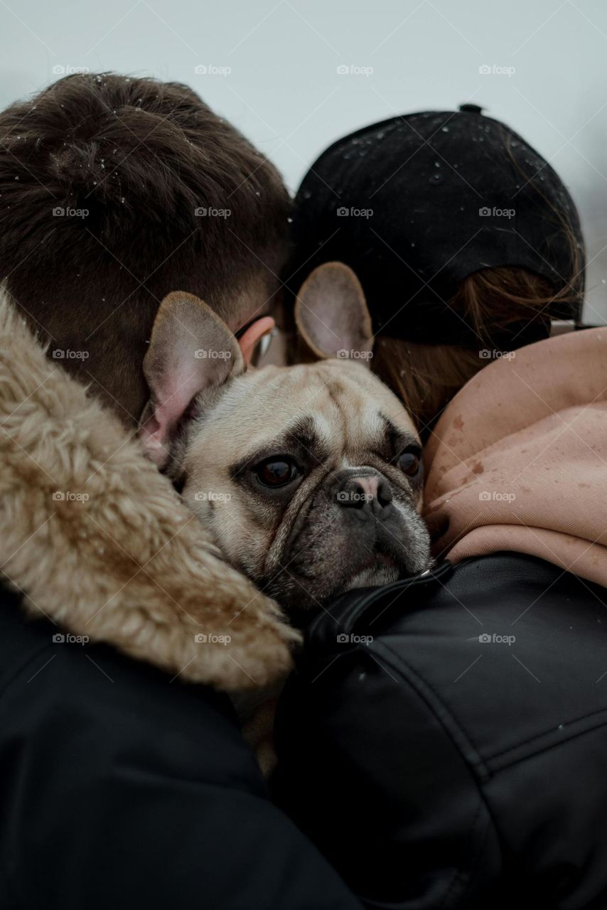 dog and girls man nice pic
