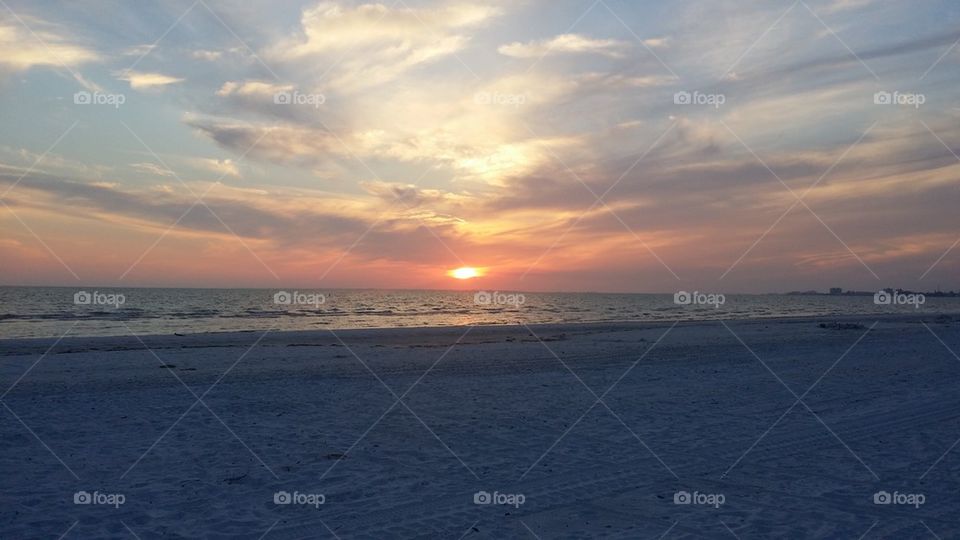 Sunset on gulf