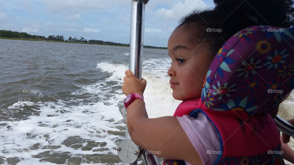 Her First Boat ride