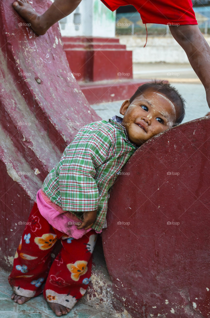 Adorable Burmese kid