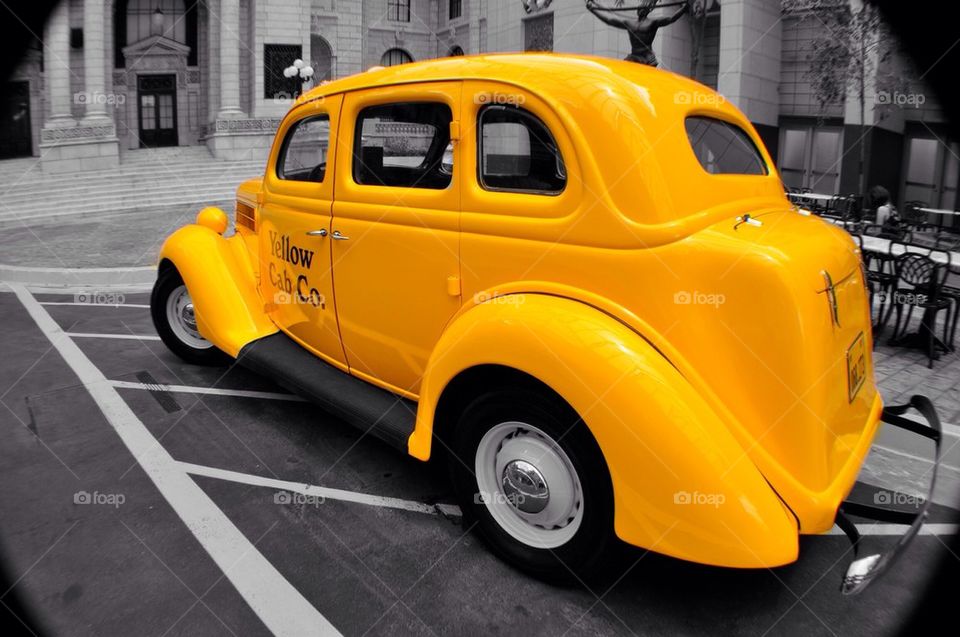 Yellow cab taxi