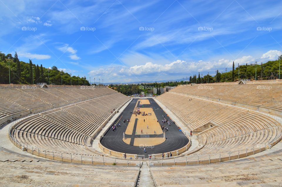 Panathenaic Stadium, where the first Olympic game took place! 🏅🇬🇷