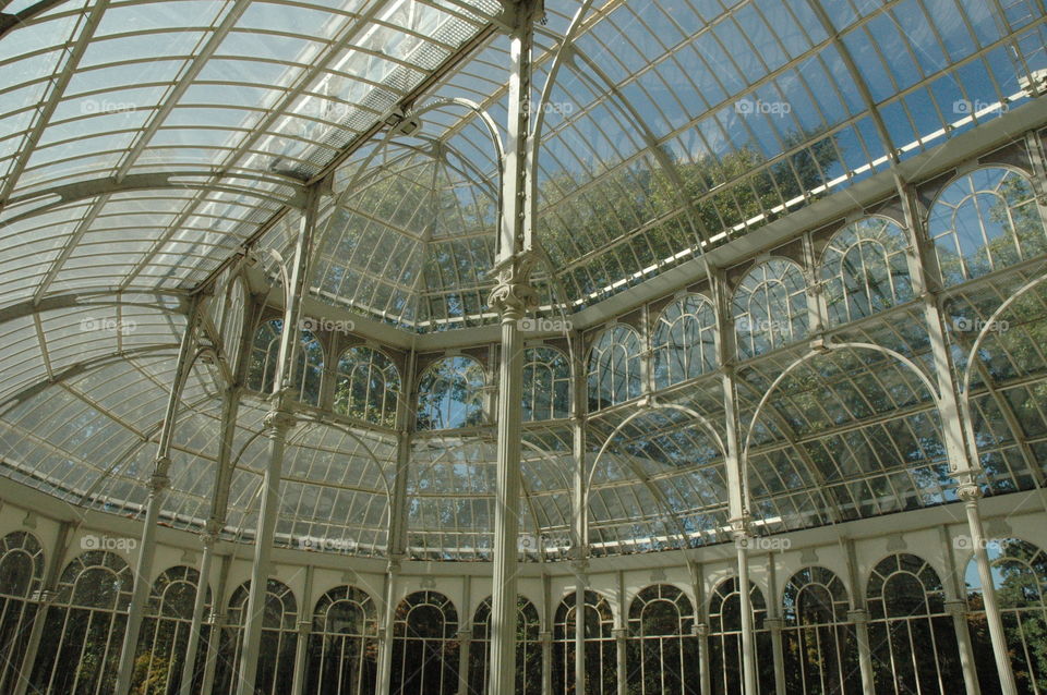 palacio de cristal. palacio de cristal, madrid