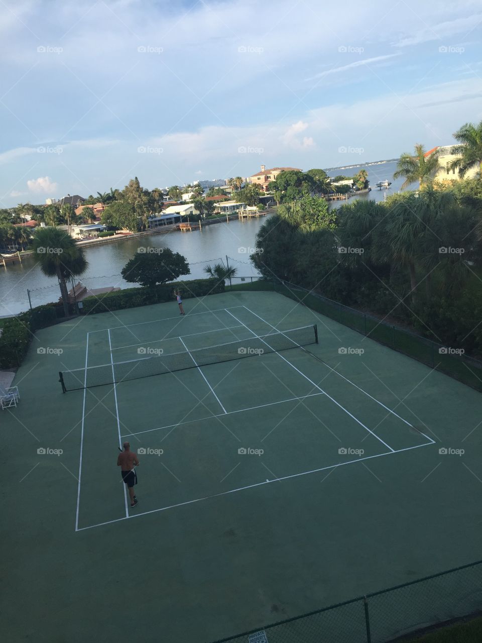 Tennis court shade florida