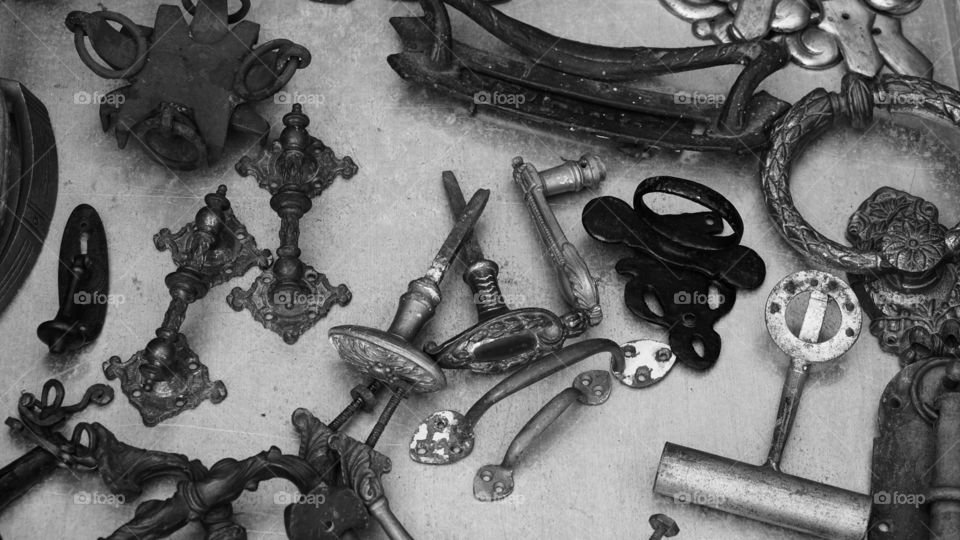 At the flea market in Antwerp, Belgium.