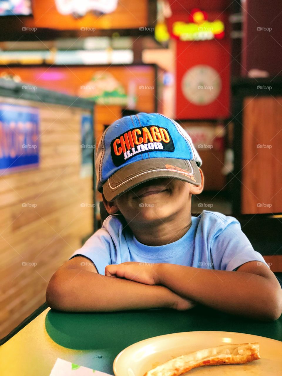 Playing hide and seek with my Mom, especially when my best hide place is under my hat.