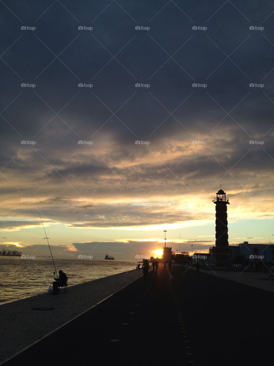 sky autumn river afternoon by boozina